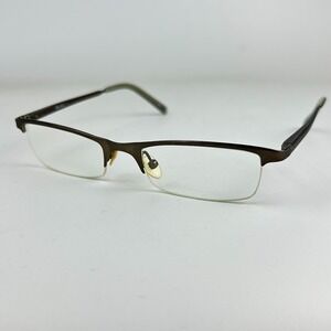 Bellagio Unisex Adults Eyeglasses Frame Black Half Rim Rectangle 48-18-140 mm